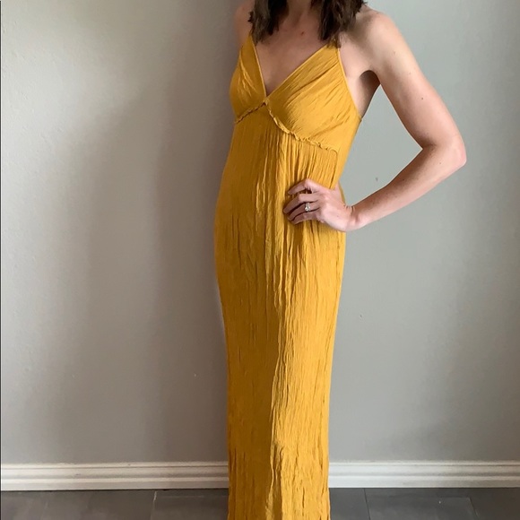 Yellow mustard maxi dress - Picture 2 of 8